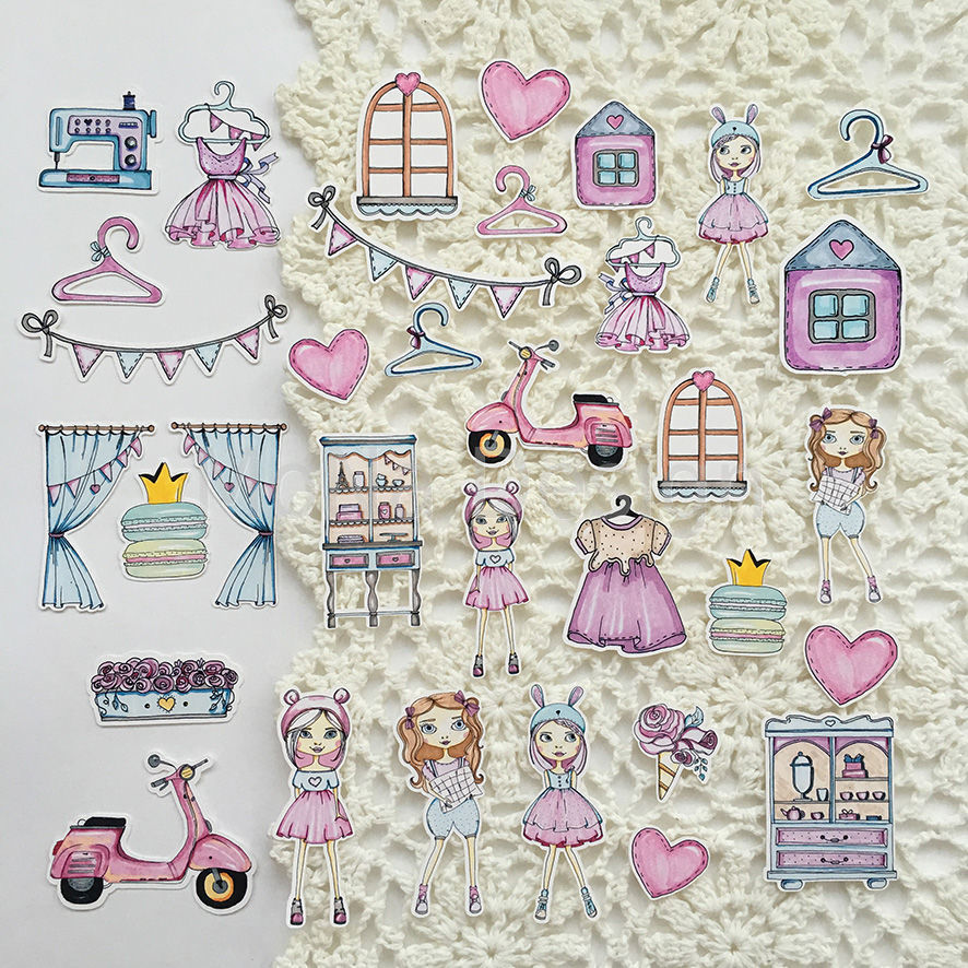 Набор картонной вырубки MONAdesign "Dollhouse"