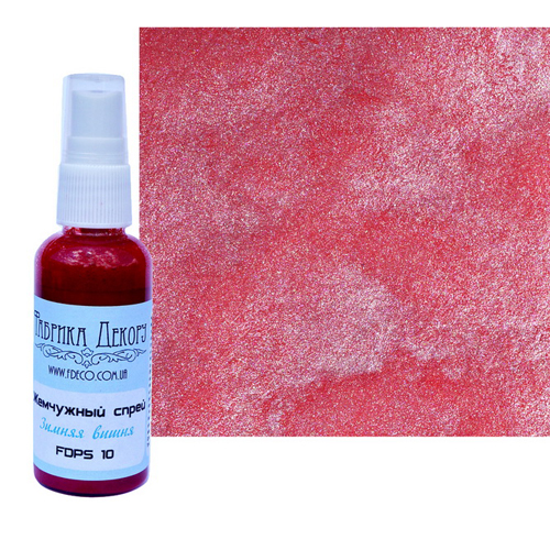 Жемчужный спрей Фабрика Декору, Цвет Зимняя вишня.