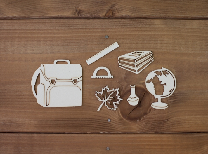 Чипборд Polkadot "Снова в школу"