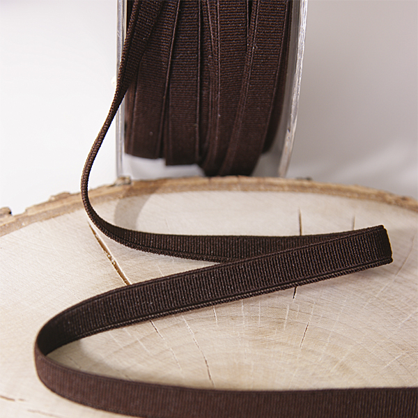 Резинка для блокнотов 10 мм, цвет шоколадный