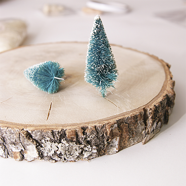 Мини-ёлочка "снежная зелёная"