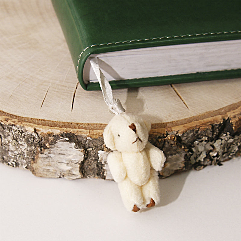 Украшение для альбома "Мишка", цвет кремовый