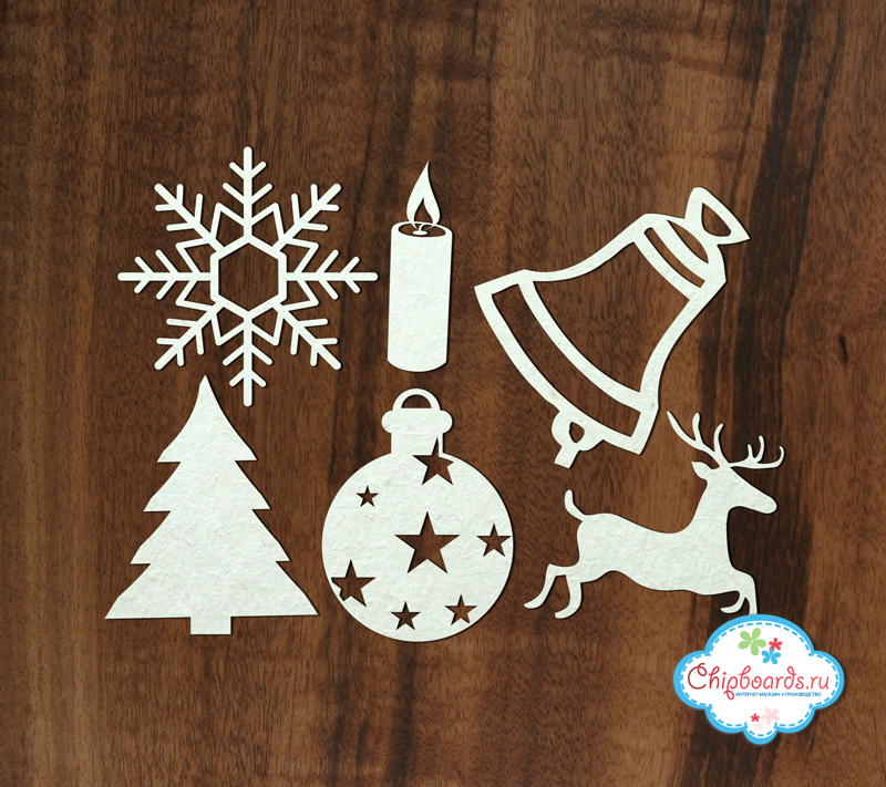 Чипборд Chipboards "Новый год"