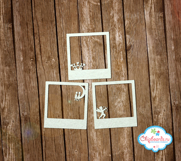 Чипборд Chipboards "Рамки полароид 4 шт"