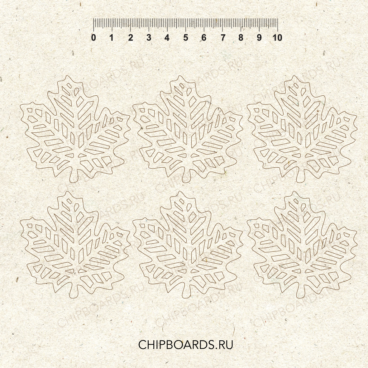 Чипборд Chipboards "Кленовые листочки"