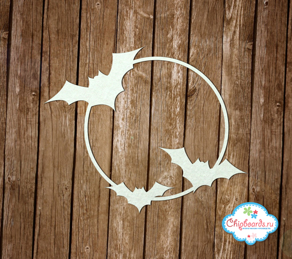 Чипборд Chipboards "Рамка "Летучие мыши""