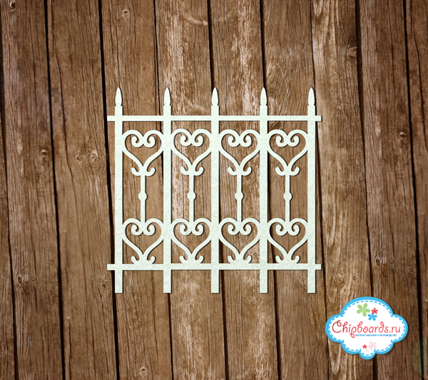 Чипборд Chipboards "Кованый заборчик"