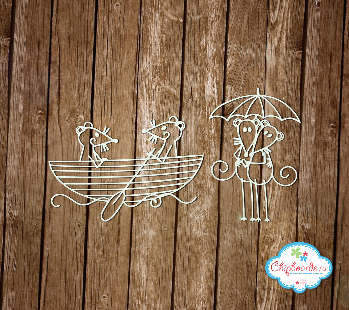 Чипборд Chipboards "Сладкие парочки"