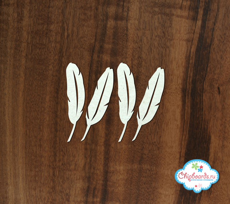 Чипборд Chipboards "Перо 4 шт"