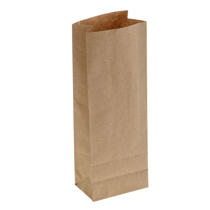 Крафт пакет 23 х 8 х 5 см, цвет крафт