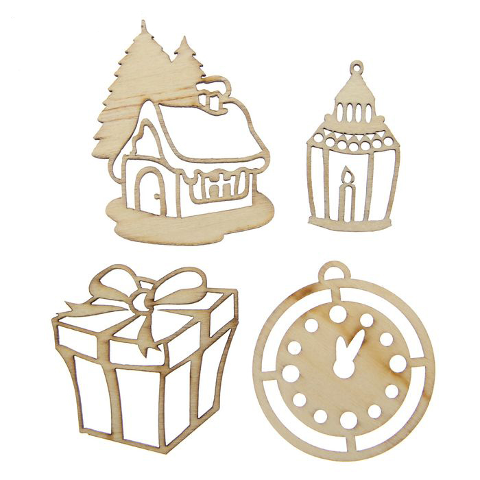 Деревянный украшения Артузор "Уютный Новый год"