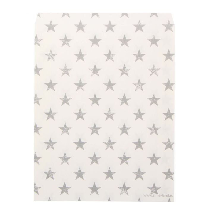 Конвертик бумажный 13 х 16 см "Звездочки"