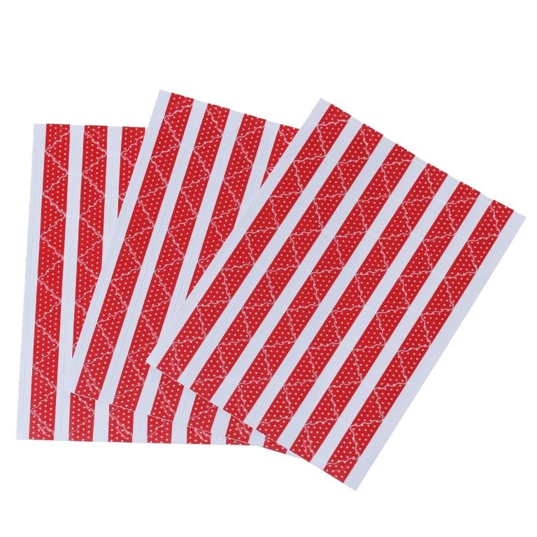 Уголки для фотографий самоклеящиеся, красный, 11 х 11 мм