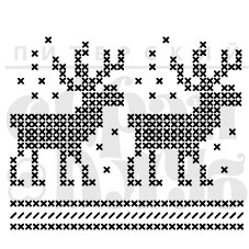 Штамп "Норвежский орнамент" набор №3