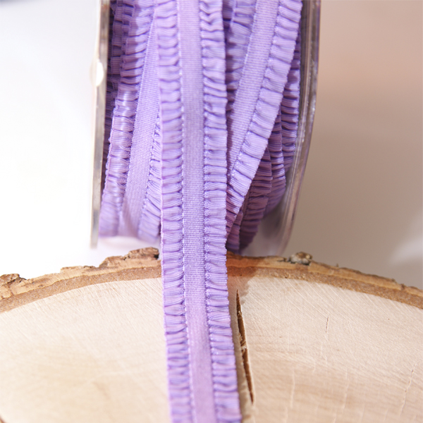 Резинка для блокнотов с рюшами с двух сторон, цвет сиреневый