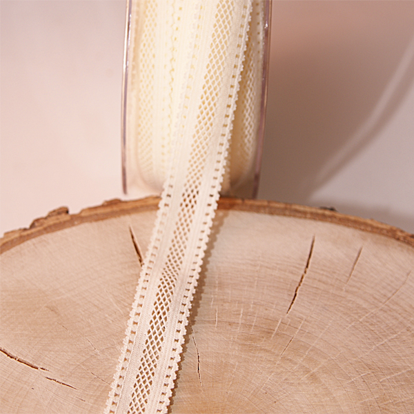 Резинка для блокнотов 18 мм с сеточкой , кремовый