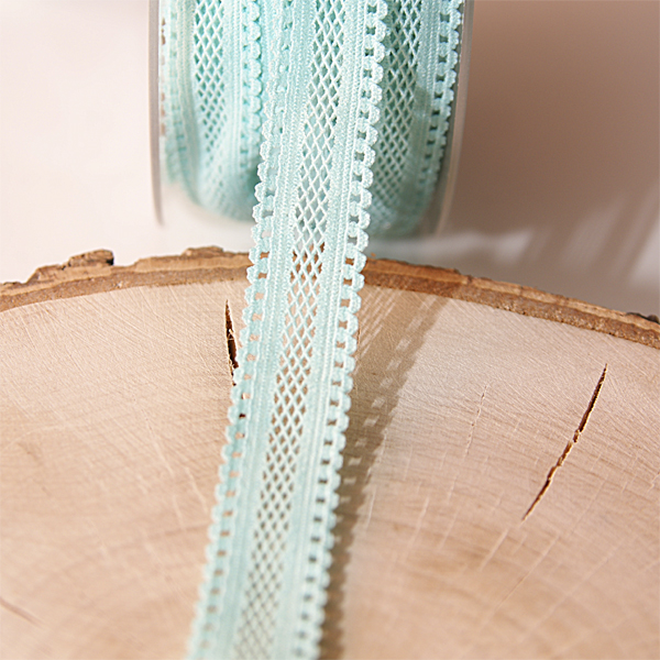 Резинка для блокнотов 18 мм с сеточкой , мятный