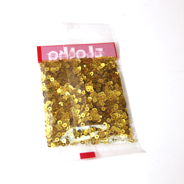 Пайетки мелкие Zlatka Золотой" (№64)