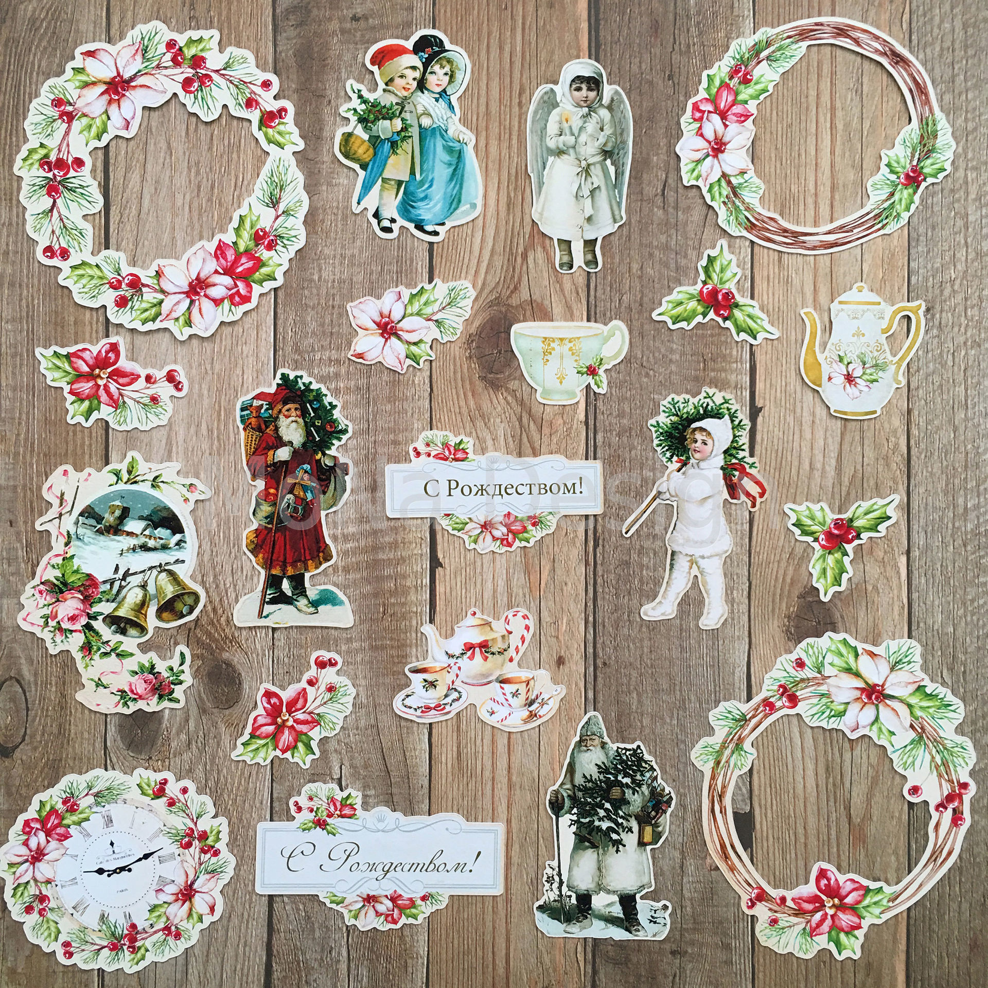 Набор картонной вырубки MONAdesign "Сказочное Рождество"