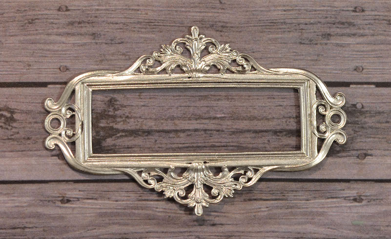 Металлическая рамка Просвет №3, прямоугольная 1 шт, цвет Серебро