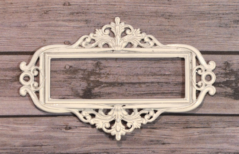 Металлическая рамка для записей Просвет №3, прямоугольная 1 шт, цвет белый