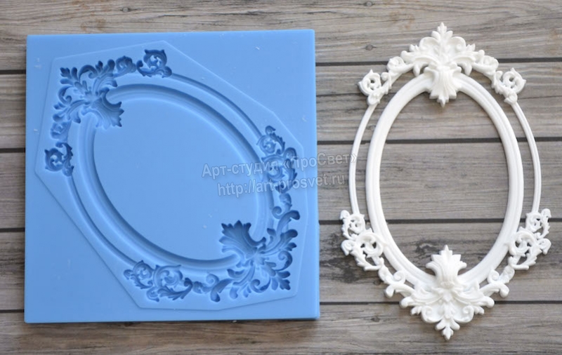 Молд Просвет "Рамка в стиле рококо 2", большая