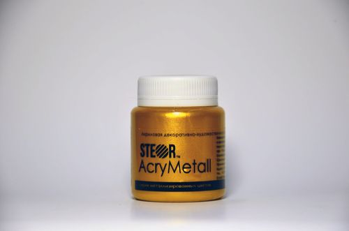 Краска акриловая AcryMetall, Золото тёмное, 20мл (M2V20)