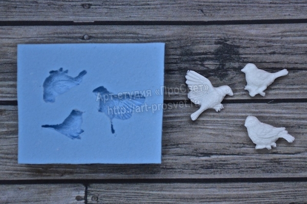 Молд Просвет "Набор маленьких птичек "