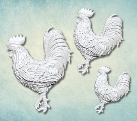 Молд Просвет "Петухи 2"