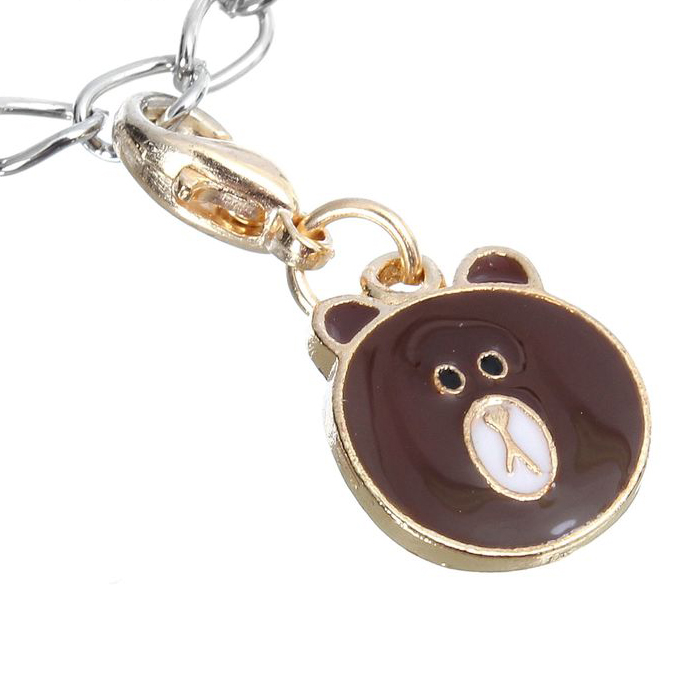 Шармик "Медвежонок", Цвет коричнево-белый в золоте (451)