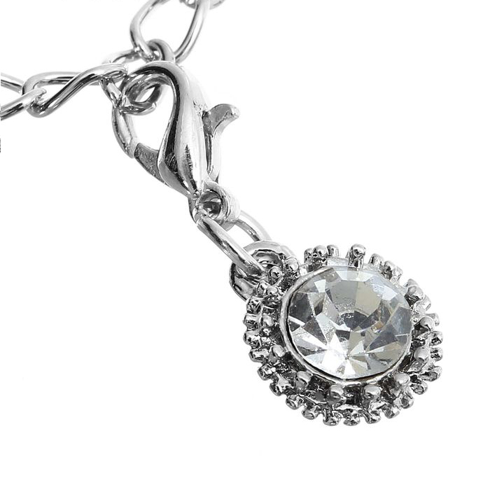 Шармик "Круг", Цвет белый в серебре (455)