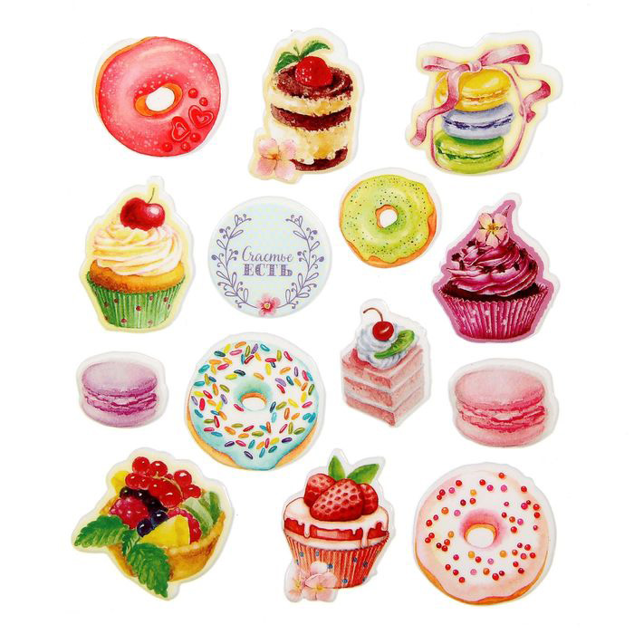 Наклейки декоративные Артузор "Сладости и радости"