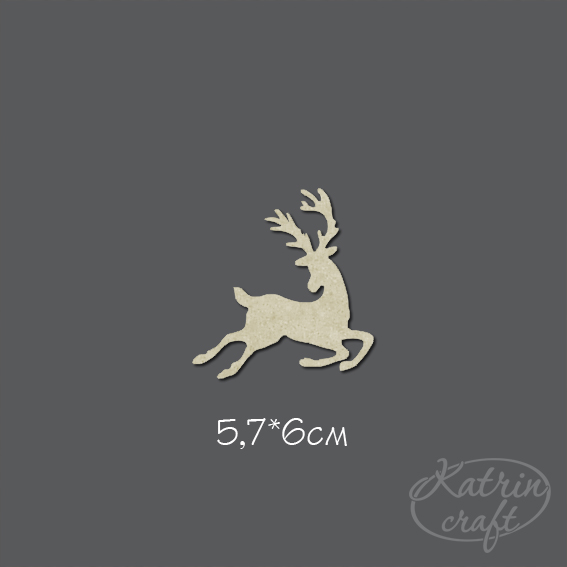 Чипборд "Олень летящий"