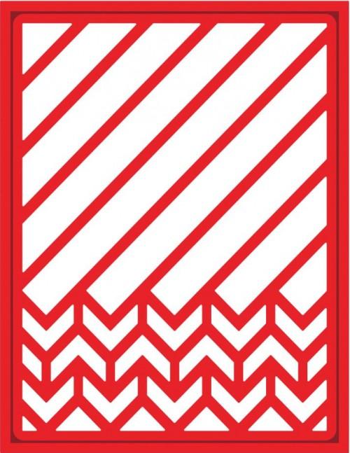 Ножи для вырубки Spellbinders Shapeabilities "Диагональный шеврон фоновый"