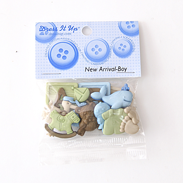Набор пуговиц Dress It Up "Новорождённый малыш",