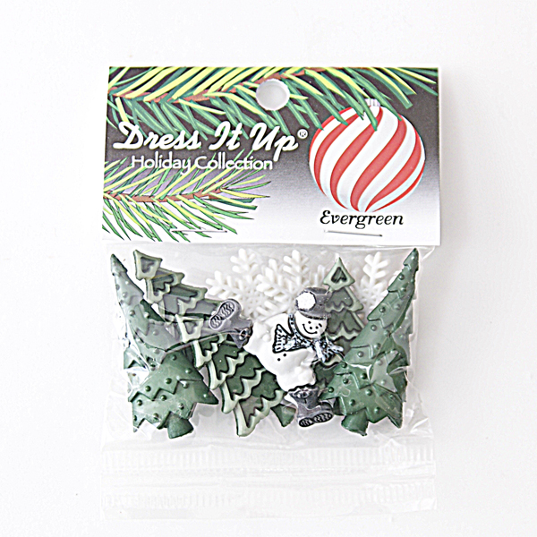 Набор пуговиц Dress It Up "Вечнозелёные",