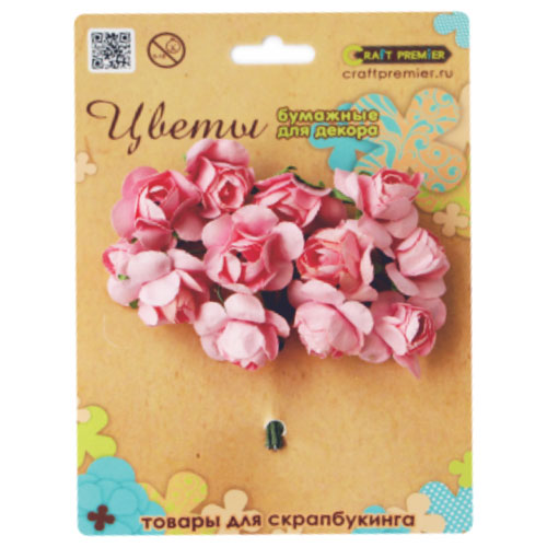 Букет розовых роз CraftPremier, 22мм.