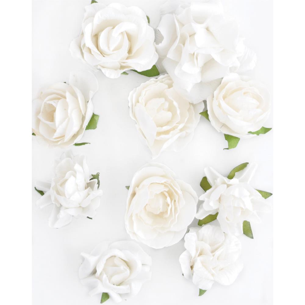Набор розочек Kaisercraft "Paper Blooms". Цвет белый.