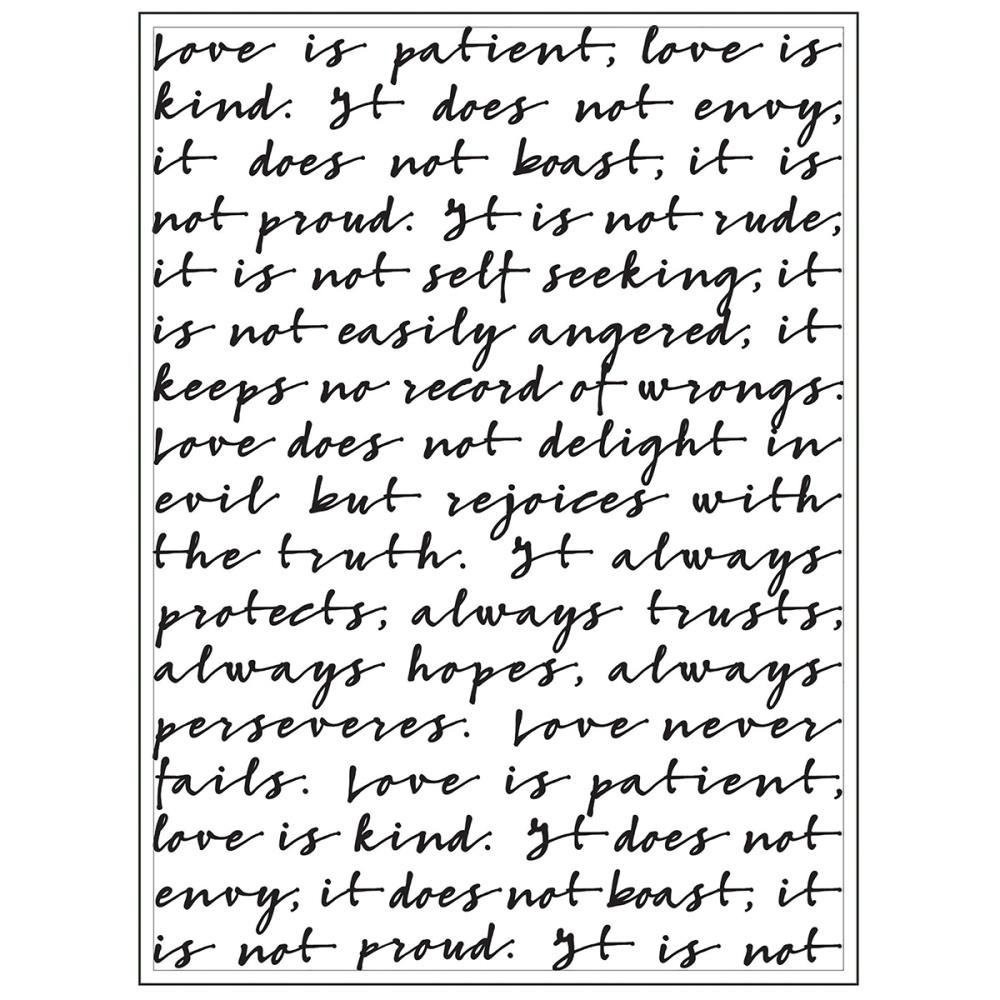 Папка для тиснения Darice "Скрипт"