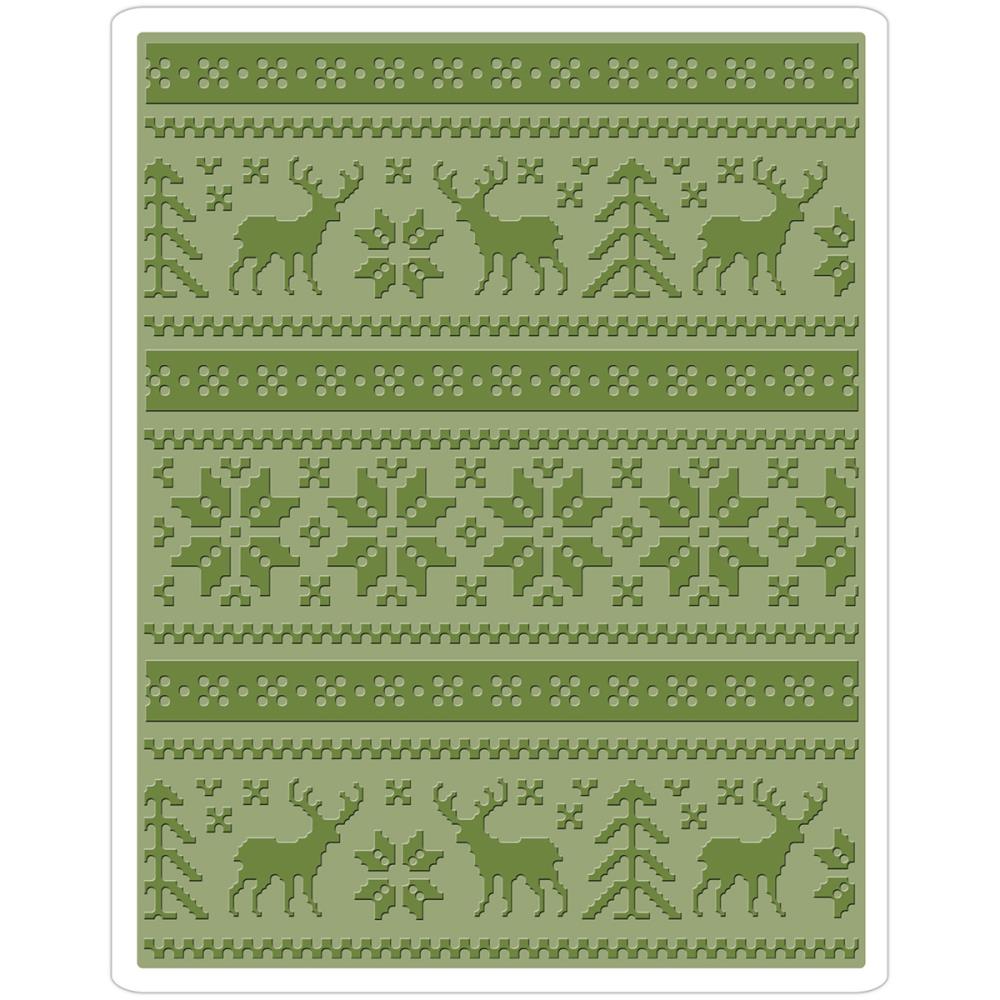 Папка для тиснения Sizzix "Рождественское вязание от Тима Хольтца"