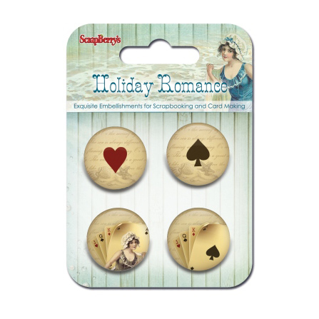 Фишки из металла Scrapberrys "№3 Курортный Роман"