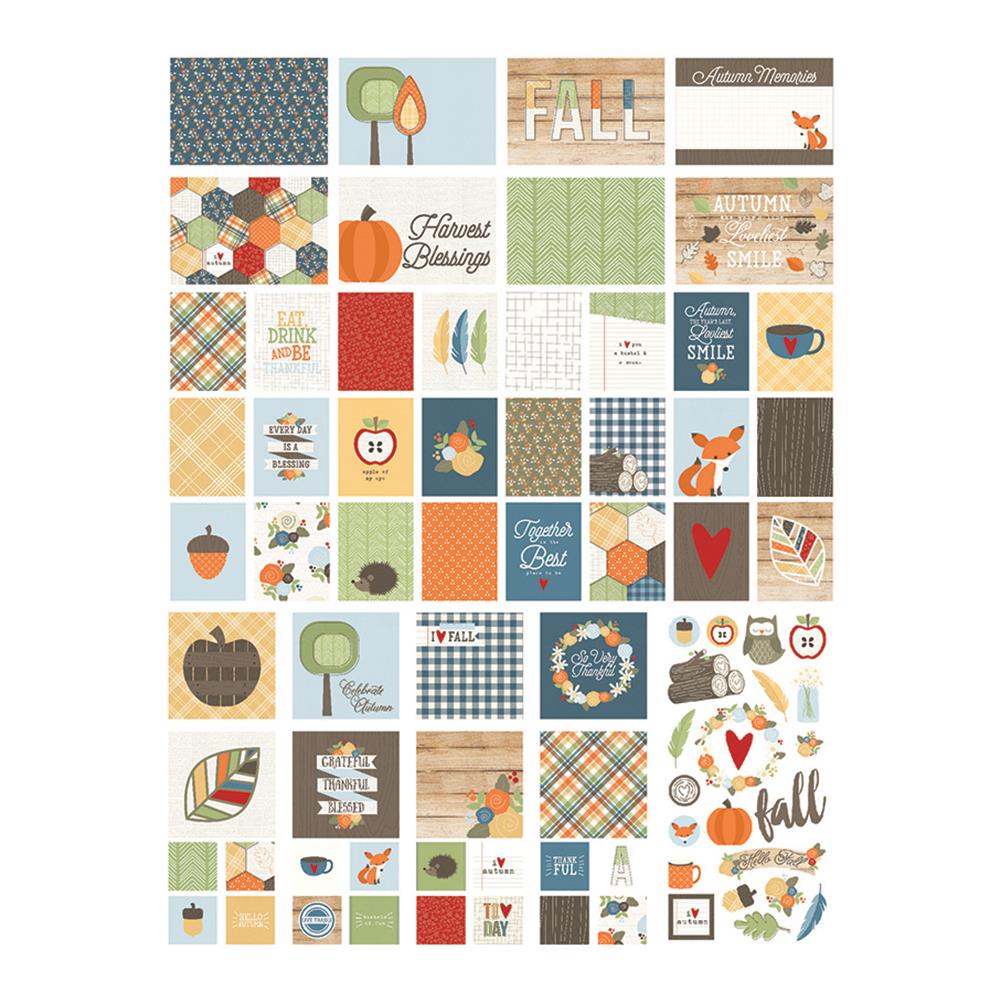 Набор карточек и вырубки Simple Stories "Hello Fall"