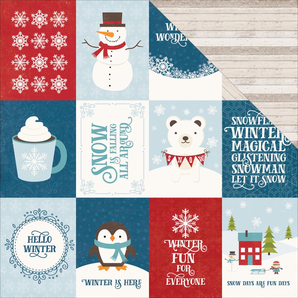 Бумага Echo Park "I Love Winter"Journaling Cards (EP224)