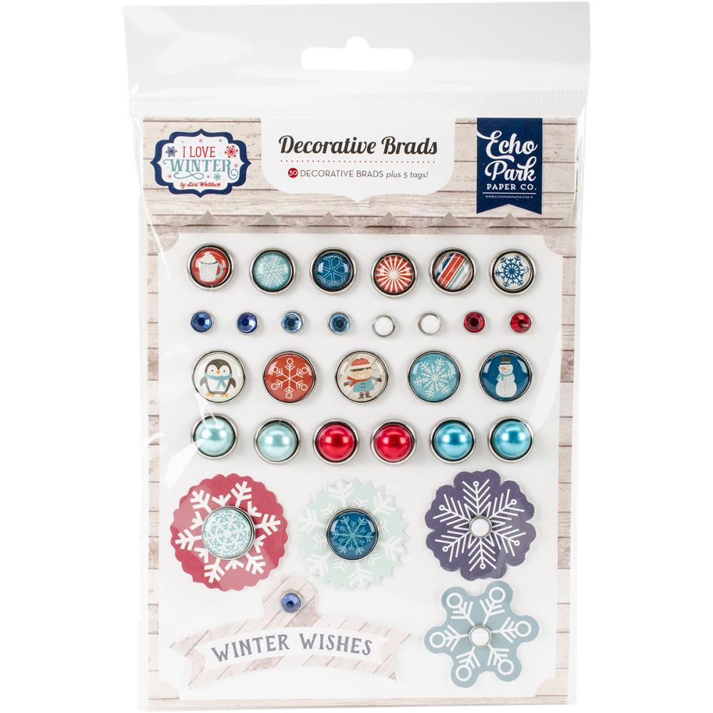 Набор брадс Echo Park "I Love Winter",