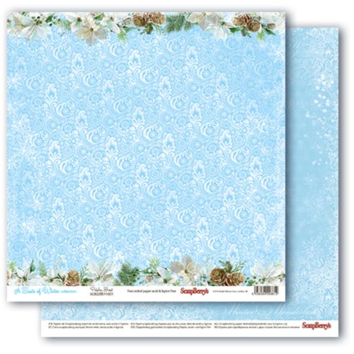 Бумага Scrapberrys "Вкус Зимы", Пейсли Узоры (SB728)