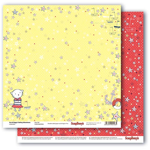 Бумага Scrapberrys "Морские приключения" Матроска (SB756)