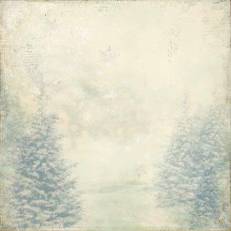 Бумага Karaliki 30 х 30 см "Зимний лес".032 (KRL123)