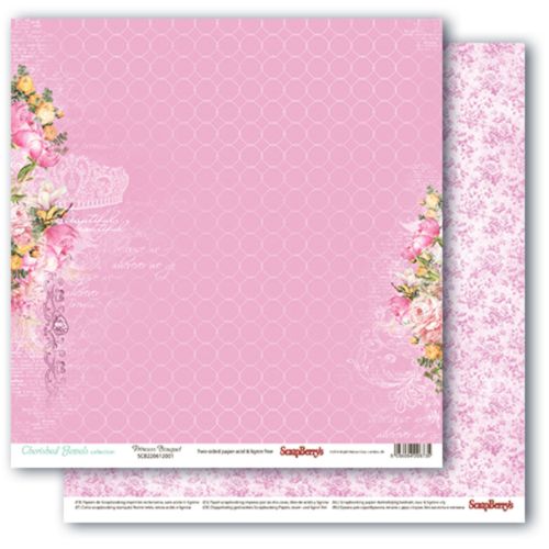 Бумага Scrapberrys "Драгоценности" Букет для принцессы (SB767)