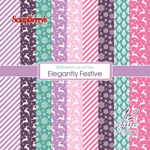 Набор бумаги 15 х 15 см Scrapberrys "Зимние контрасты"