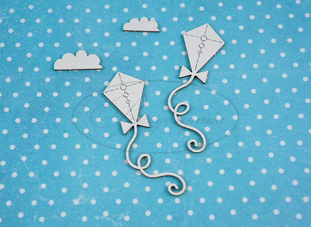 Вырубка из чипборда Рукоделушка "Воздушный змей 1А"